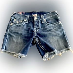 True religion cut off shorts size 24